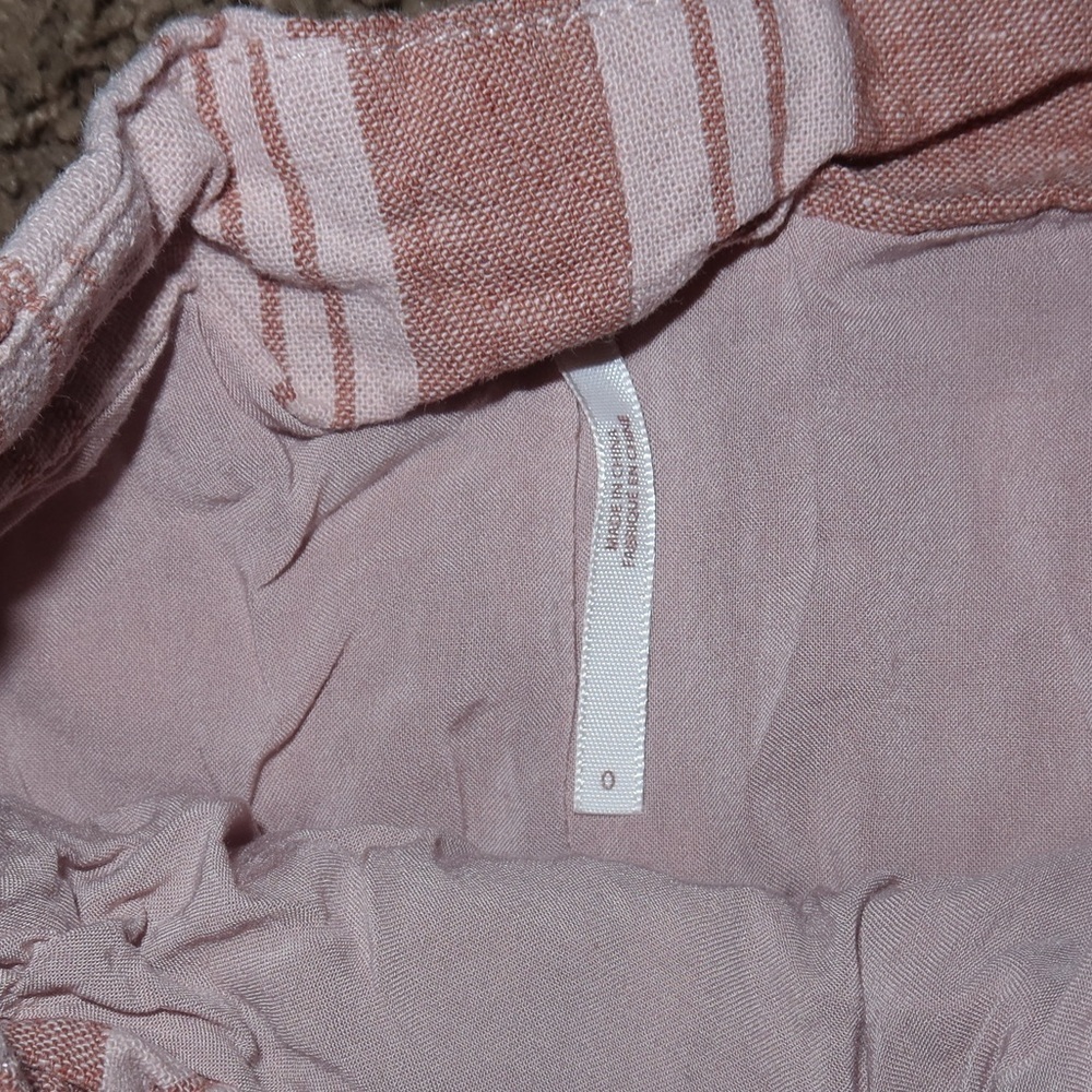 Striped Pink and White Skirt with Belt free people - Picture 2 of 3